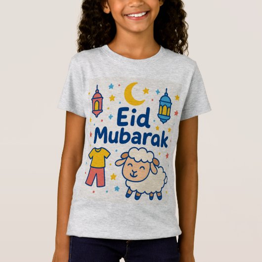T-Shirt Happy Eid in Style - Un design qui reflète le Jo (Devant)