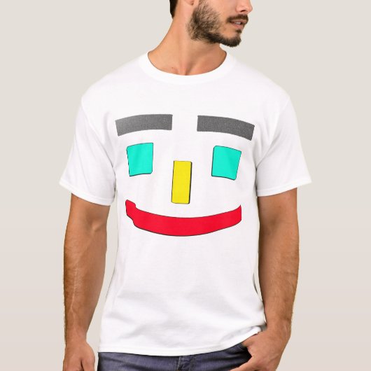 T-shirt "Happy Face" Joli Design. Commandez dès maintenant (Devant)