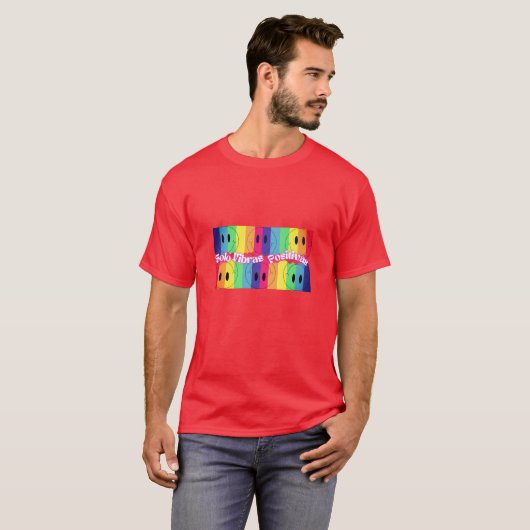 T-shirt Happy Face Langage espagnol | Devis inspirant (Devant entier)