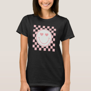 T-shirt Happy Face Retro Valentine Matching Couple Valenti