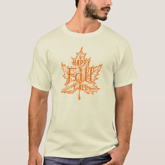 T-shirt Happy Fall (Devant)