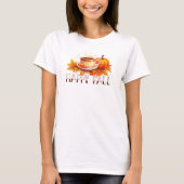 T-shirt Happy Fall Coffee Citrouille (Devant)