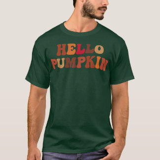 T-shirt Happy Fall Hello Pumpkin Retro Fall Autumn Vibes 