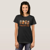 T-shirt Happy Fall Y all Coffee Cute Drink Cup Halloween P (Devant entier)