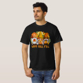 T-shirt Happy Fall Y'all Automne Gnomes Citrouille Spice F (Devant entier)