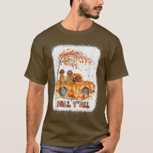 T-shirt Happy Fall Y'all Dachshund équitation Camion Citro