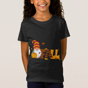 T-Shirt Happy Fall Y'all Gnome Autumn Gnomes Pumkin Spice