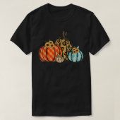T-shirt Happy Fall Yall Leopard Citrouilles Plaid Citrouil (Design devant)