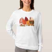 T-shirt Happy Fall Yall Long manche (Devant)