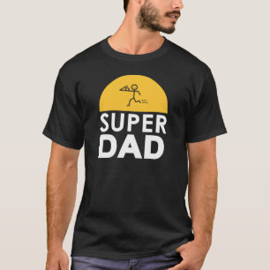 T-shirt Happy Fête des pères Design moderne "SUPER DAD"
