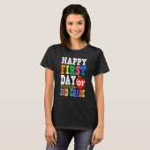 T-shirt Happy First Day Of 2nd Grade School Teacher Studen (Devant entier)