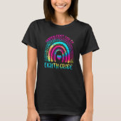 T-shirt Happy First Day Of 8th Grade Back To School Rainbo (Devant)