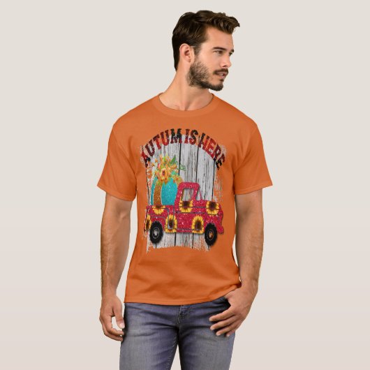 T-shirt Happy first day of fall Oversized 3 (Devant entier)