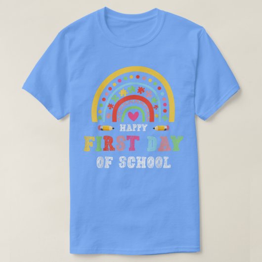 T-shirt Happy First Day of School, back to School 20222023 (Design devant)