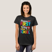 T-shirt Happy First Day Of School Cute  Back To School 1 (Devant entier)