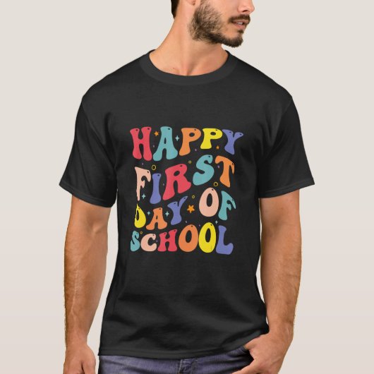 T-shirt Happy First Day of School  Welcome Back To School (Devant)