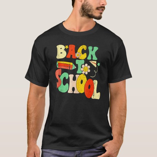 T-shirt Happy First Day Of School Welcome Back To School S (Devant)