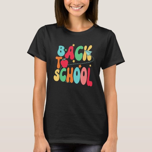 T-shirt Happy First Day Of School Welcome Back To School S (Devant)