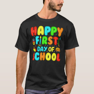 T-shirt Happy First Day of School Welcome Back To School T