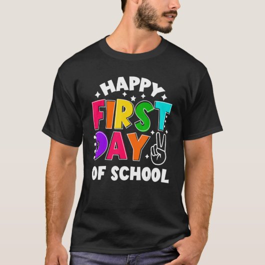 T-shirt Happy First Day of School Welcome Back To School T (Devant)