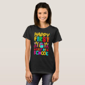 T-shirt Happy First Day School Welcome Back To School Cute (Devant entier)