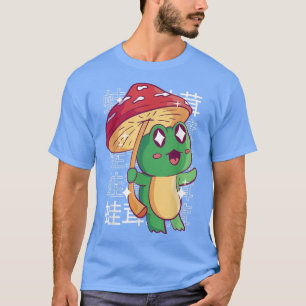 T-shirt Happy Frog Champignons Kawaii Japon Cottagecore Ae
