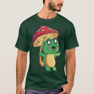 T-shirt Happy Frog Champignons Kawaii Japon Cottagecore Ae
