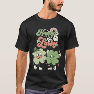 T-shirt Happy Go Lucky Clover St Patrick's Day