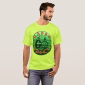 T-shirt Happy Go Lucky - Green St Patrick's Day Sunset (Devant entier)