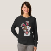 T-shirt Happy Go Lucky Pit Bull Bunny (Devant entier)