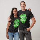 T-shirt Happy Go Lucky Shamrock Saint Patrick's Day (Unisexe)