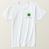 T-shirt Happy Go Lucky Shamrock St. Patrick’s Day Unisex (Design devant)
