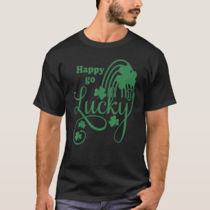 T-shirt Happy Go Lucky St Patrick's Day Boys Girls Kids