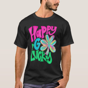 T-shirt Happy Go Lucky St Patrick's Day Color Shamrock Iri