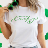 T-shirt Happy Go Lucky St. Patrick's Day Jote Green Script