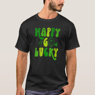 T-shirt Happy Go Lucky St Patrick's Day Retro Irish Irelan