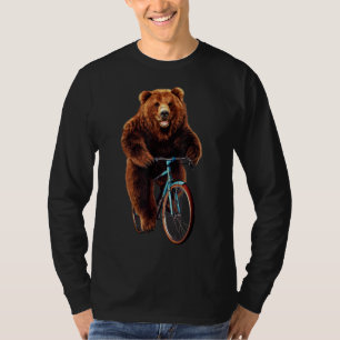 T-shirt - Happy Grizzly Beer Fietsen Mountain Bike