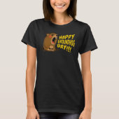 T-shirt Happy Groundhog Day February 2nd, Cute Groundhog C (Devant)