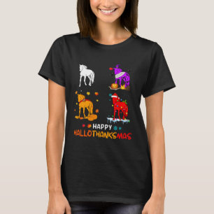 T-shirt Happy Hallo Merci Mas Thanksgiving Halloween Noël