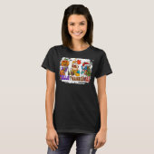 T-shirt Happy HalloThankMas Café Halloween Noël Tha (Devant entier)