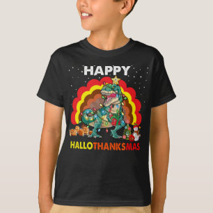 T-shirt Happy Hallothanksmas chemise de Noël pour enfants