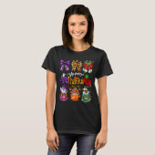 T-shirt Happy Hallothanksmas Coquette Bow Coffee Latte Can (Devant entier)