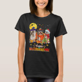 T-shirt Happy Hallothanksmas Cute Shih Tzu Wizard Hat Turk (Devant)