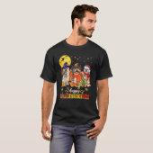 T-shirt Happy Hallothanksmas Cute Shih Tzu Wizard Hat Turk (Devant entier)