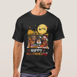 T-shirt Happy Hallothanksmas Halloween Thanksgiv