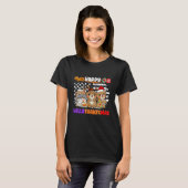 T-shirt Happy Hallothanksmas Otter  Thanksgiving Christmas (Devant entier)