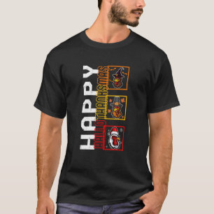 T-shirt Happy HalloThanksMas Witch Pilgrim Père Noël Chick
