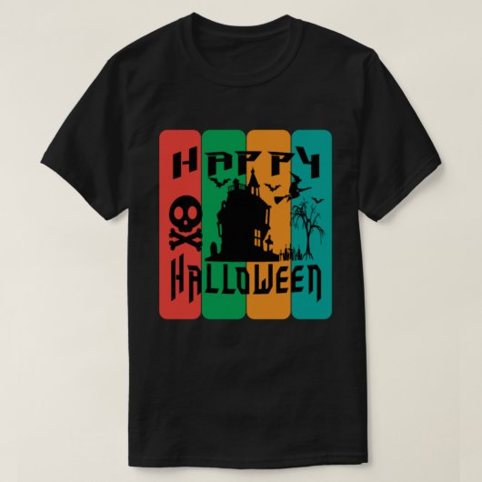T-shirt happy halloween (Design devant)