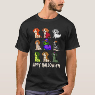 T-shirt Happy Halloween Beagle chien sorcier maman Hallowe