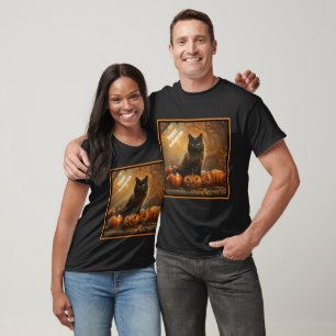 T-shirt Happy Halloween Black Cat Collection